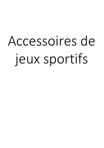 Accessoires de jeux sportifs clicktofournisseur.com