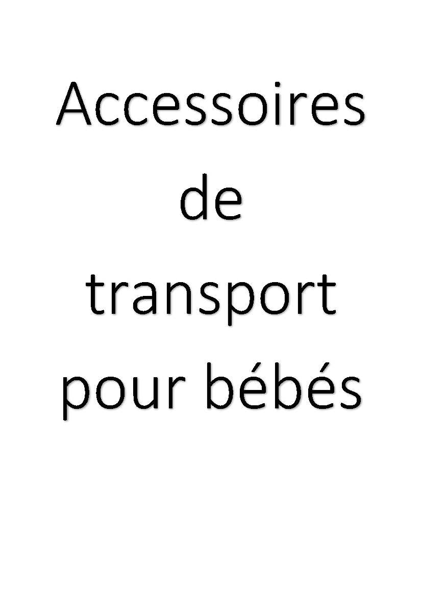 Accessoires de transport pour bébés clicktofournisseur.com