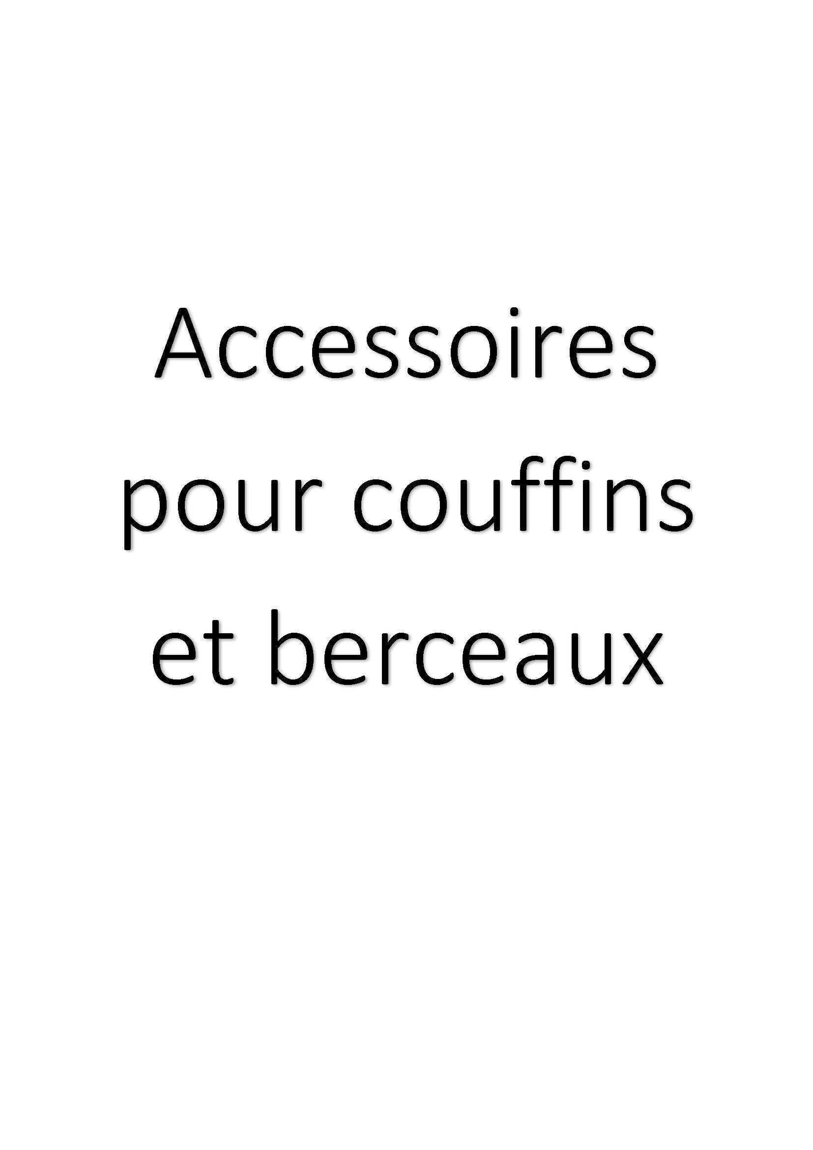 Accessoires pour couffins et berceaux clicktofournisseur.com