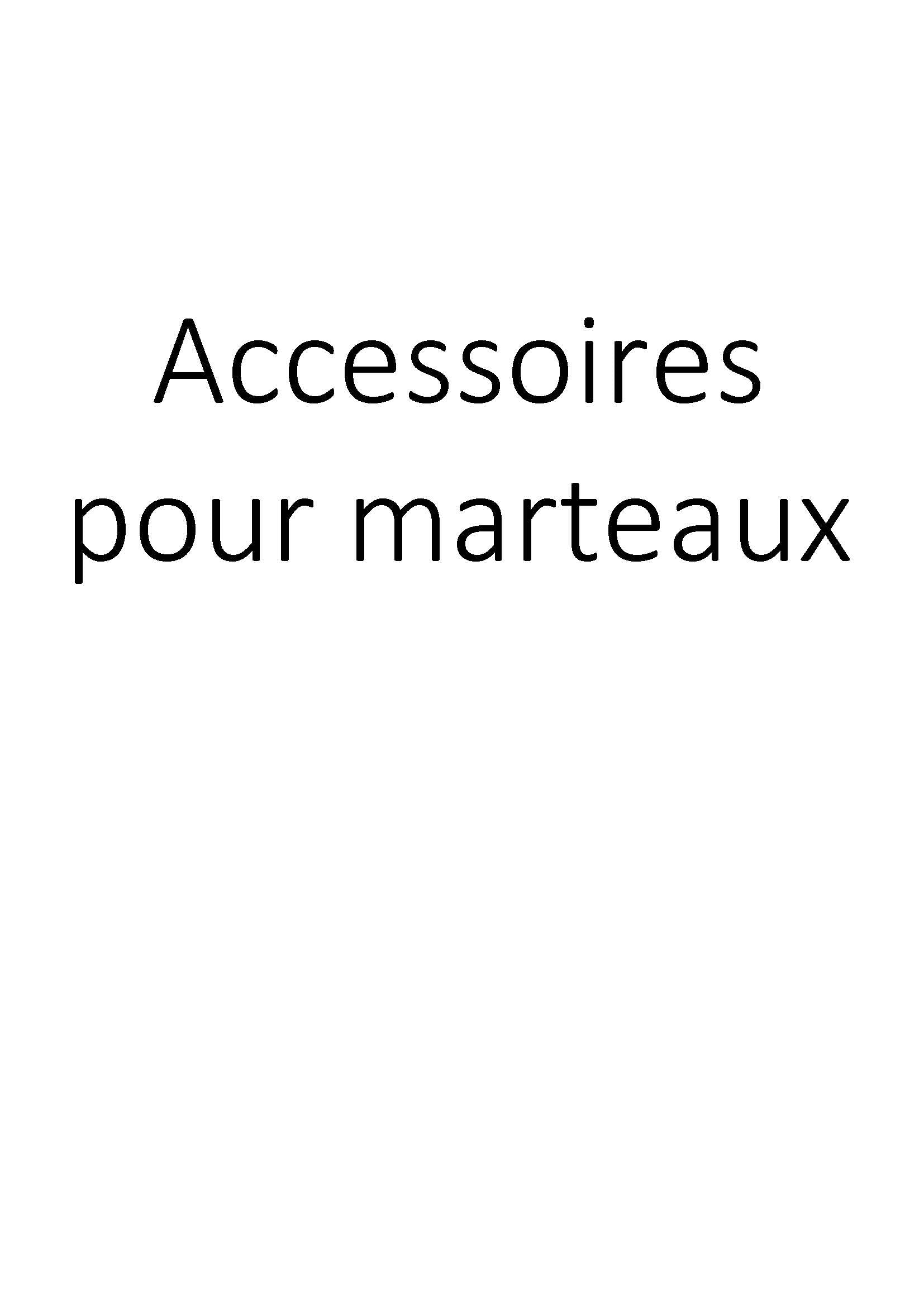 Accessoires pour marteaux clicktofournisseur.com