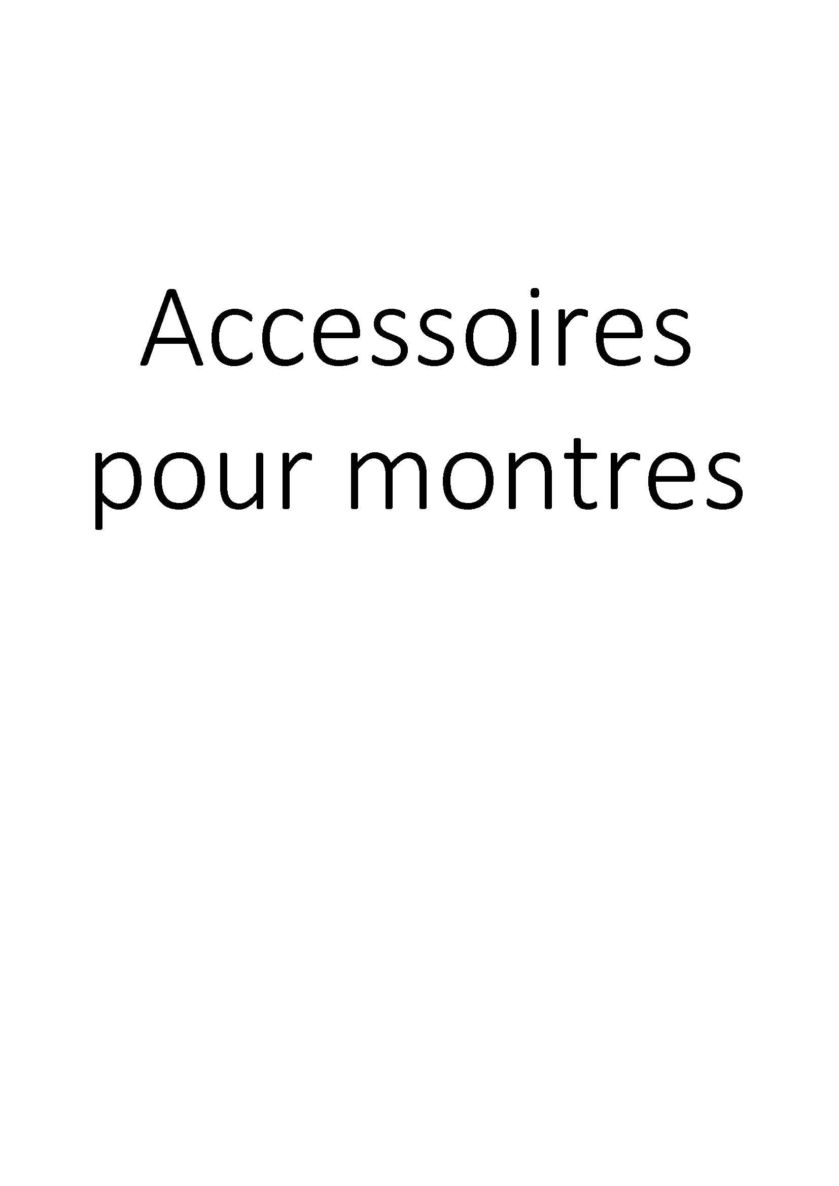 Accessoires pour montres clicktofournisseur.com