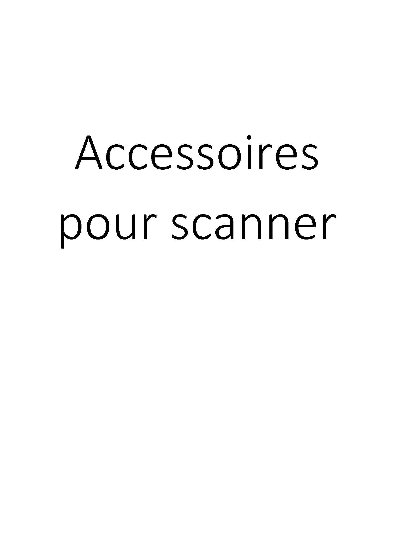 Accessoires pour scanner clicktofournisseur.com