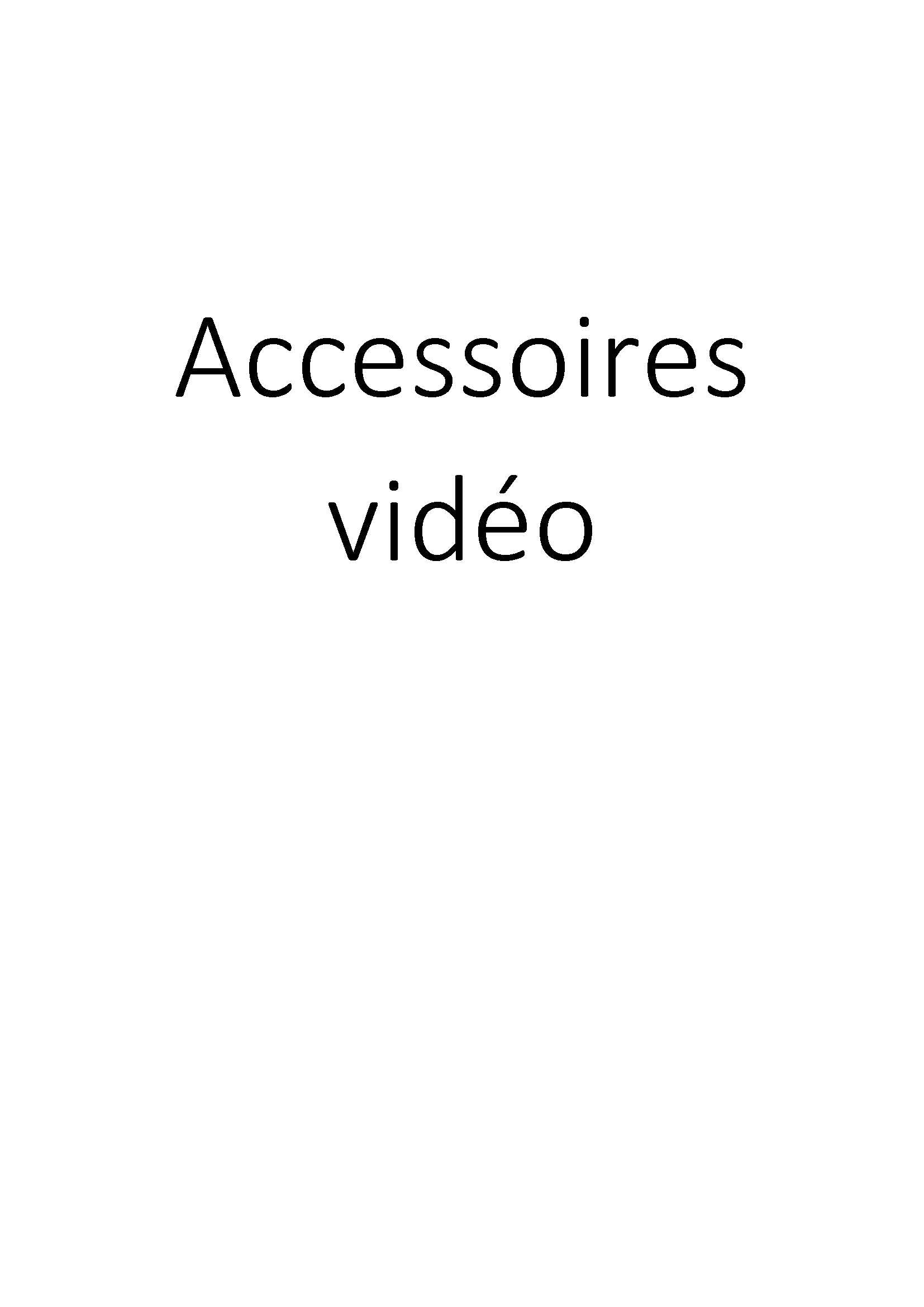 Accessoires vidéo clicktofournisseur.com