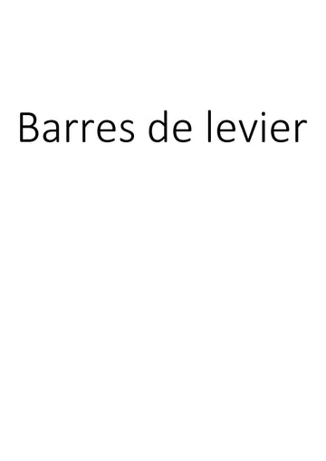 Barres de levier clicktofournisseur.com