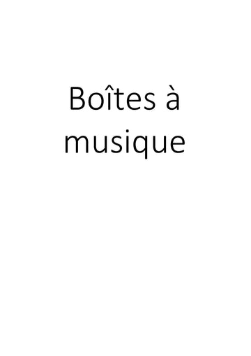 Boîtes à musique clicktofournisseur.com