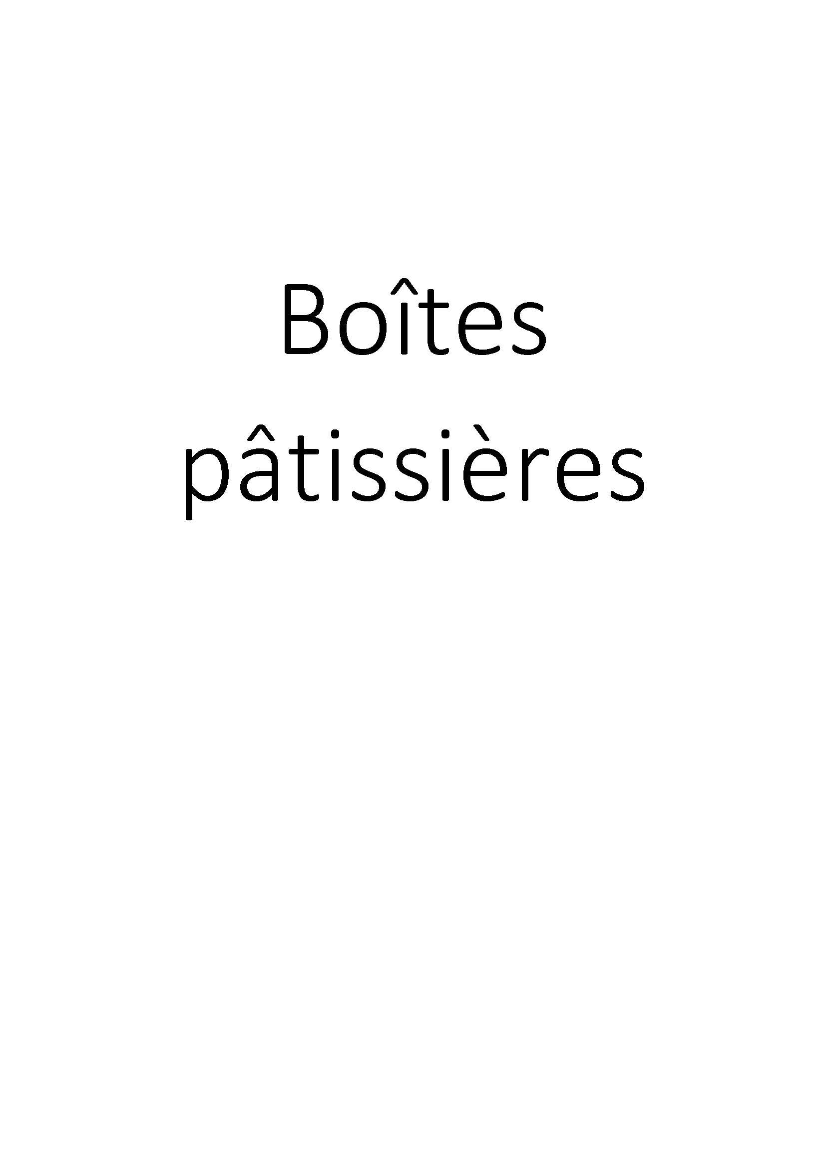 Boîtes pâtissières clicktofournisseur.com