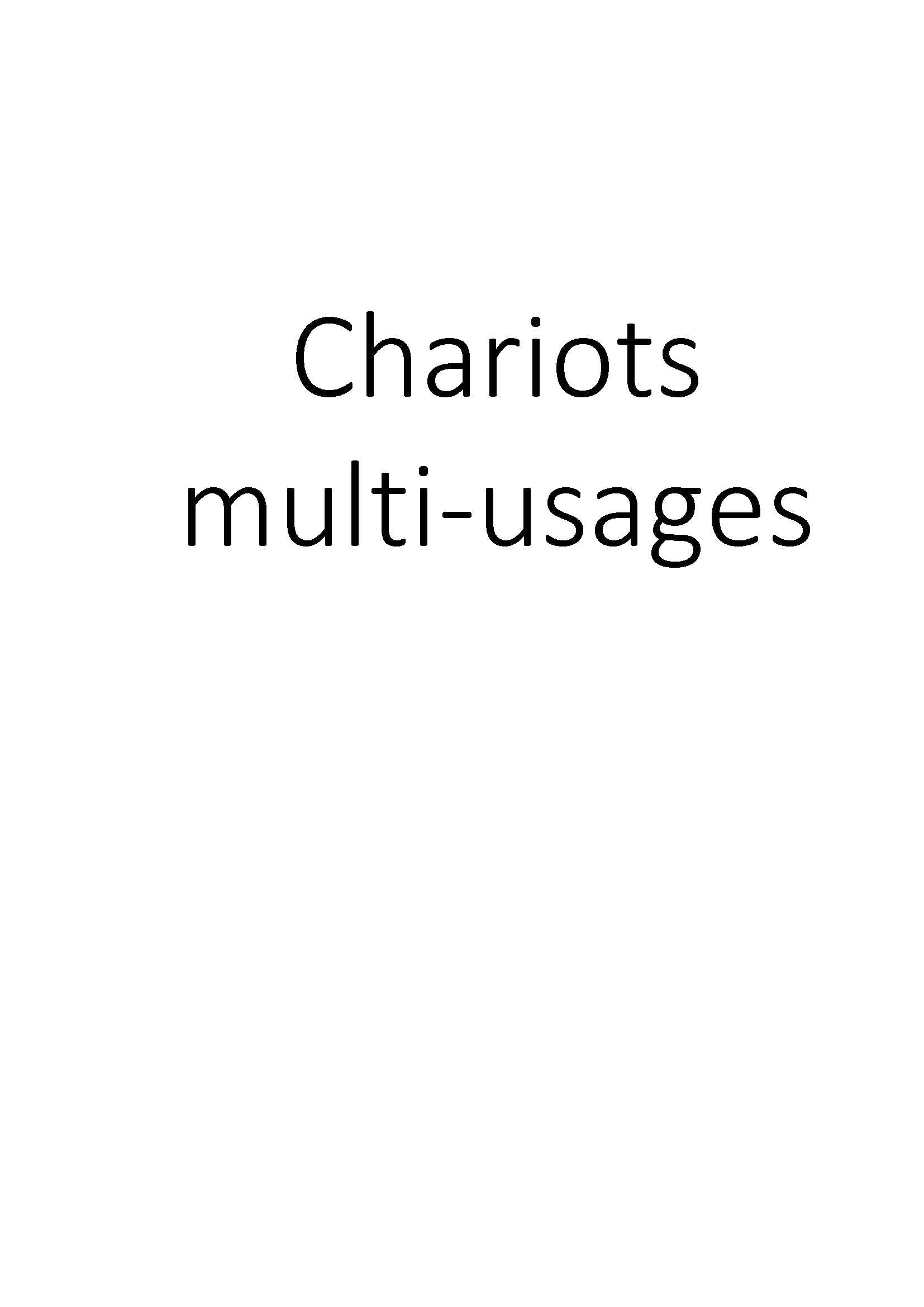 Chariots multi-usages clicktofournisseur.com