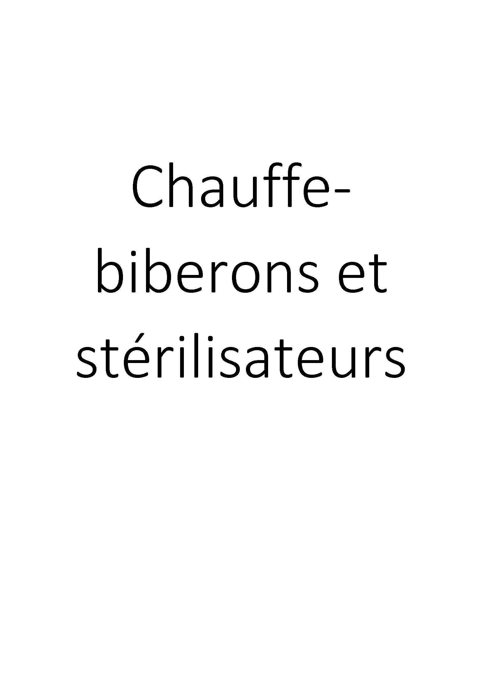 Chauffe-biberons et stérilisateurs clicktofournisseur.com