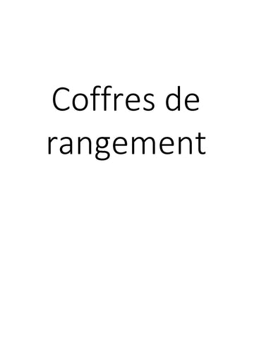Coffres de rangement clicktofournisseur.com