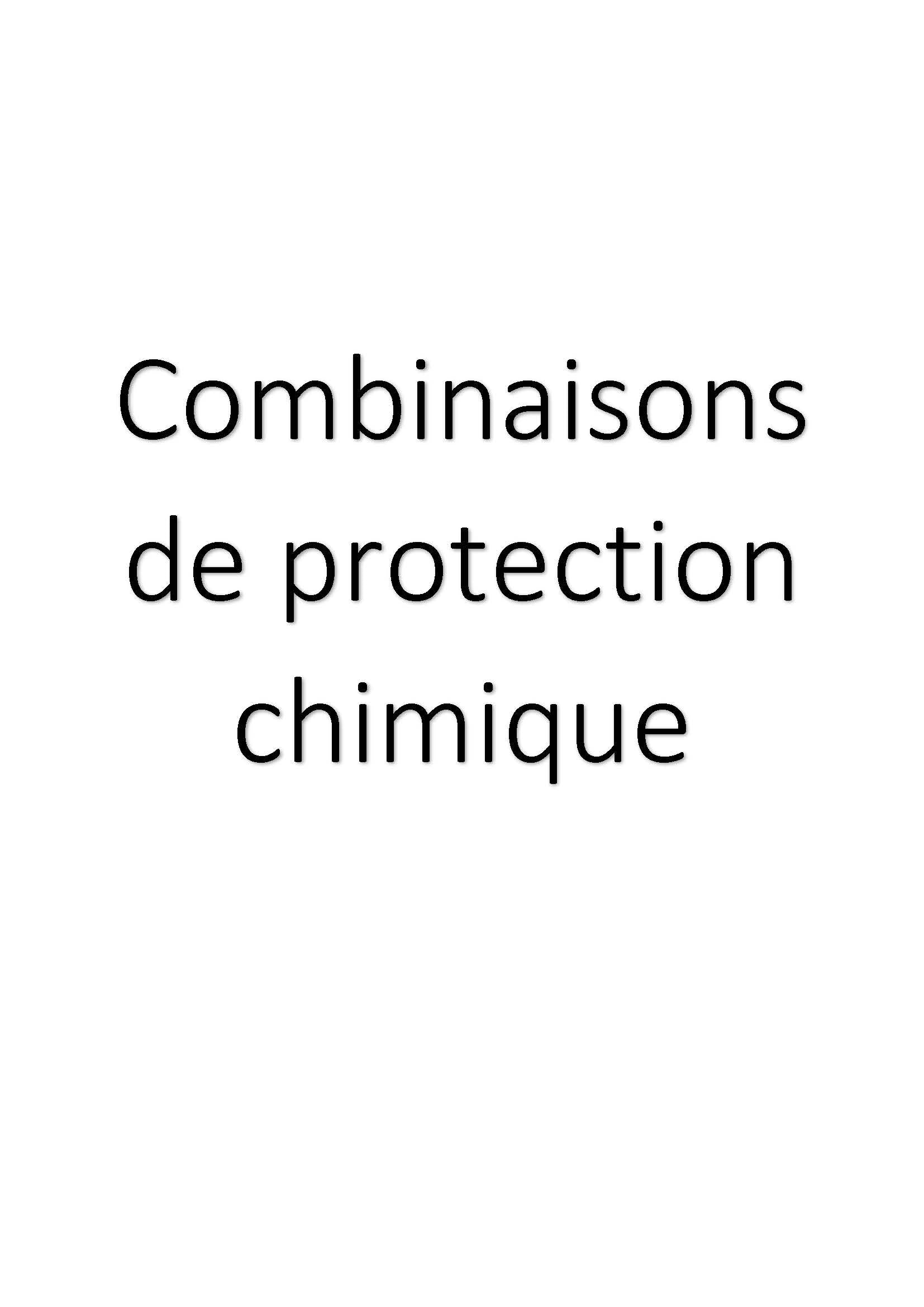 Combinaisons de protection chimique clicktofournisseur.com