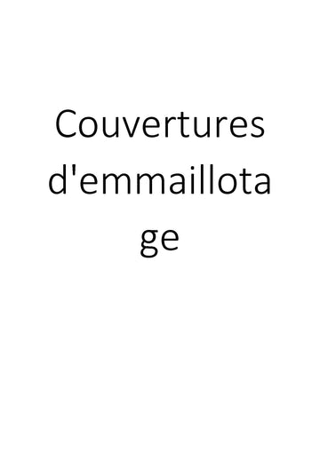 Couvertures d'emmaillotage clicktofournisseur.com