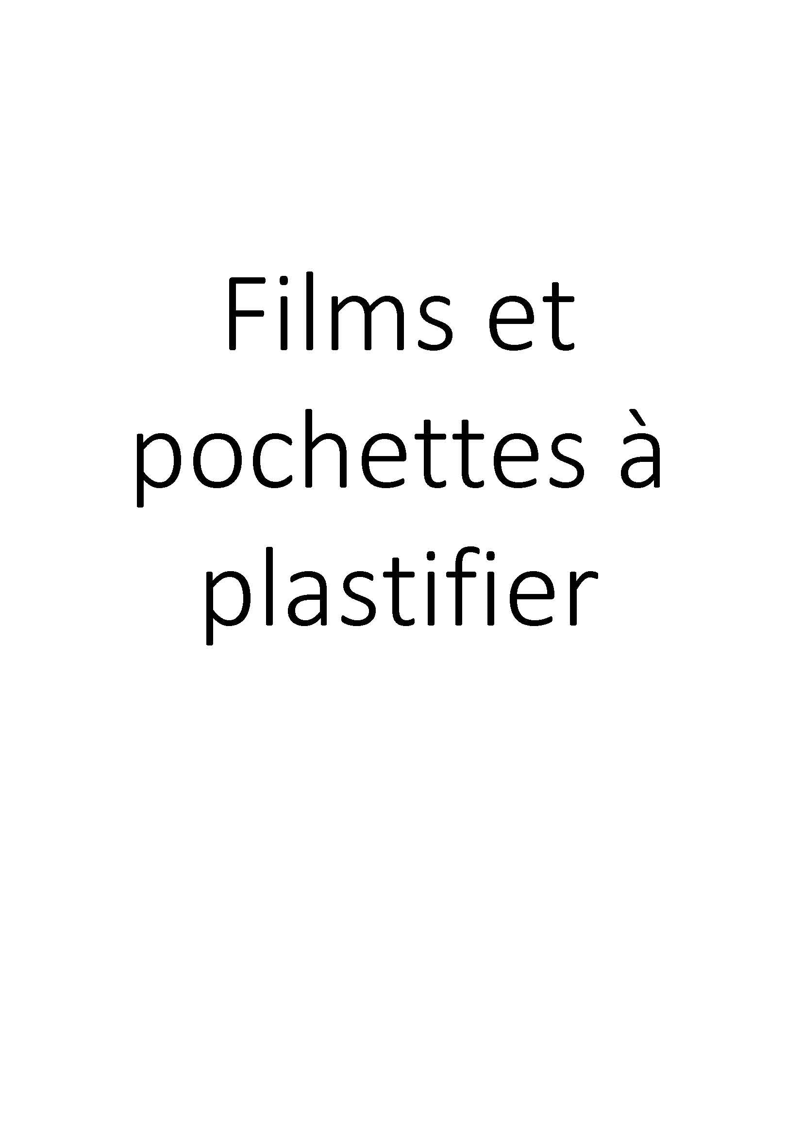 Films et pochettes à plastifier clicktofournisseur.com