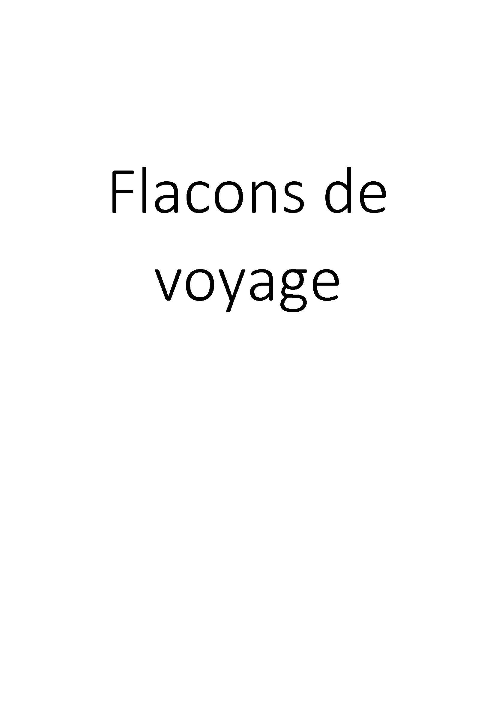 Flacons de voyage clicktofournisseur.com