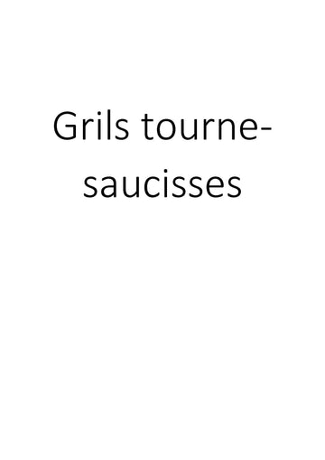 Grils tourne-saucisses clicktofournisseur.com