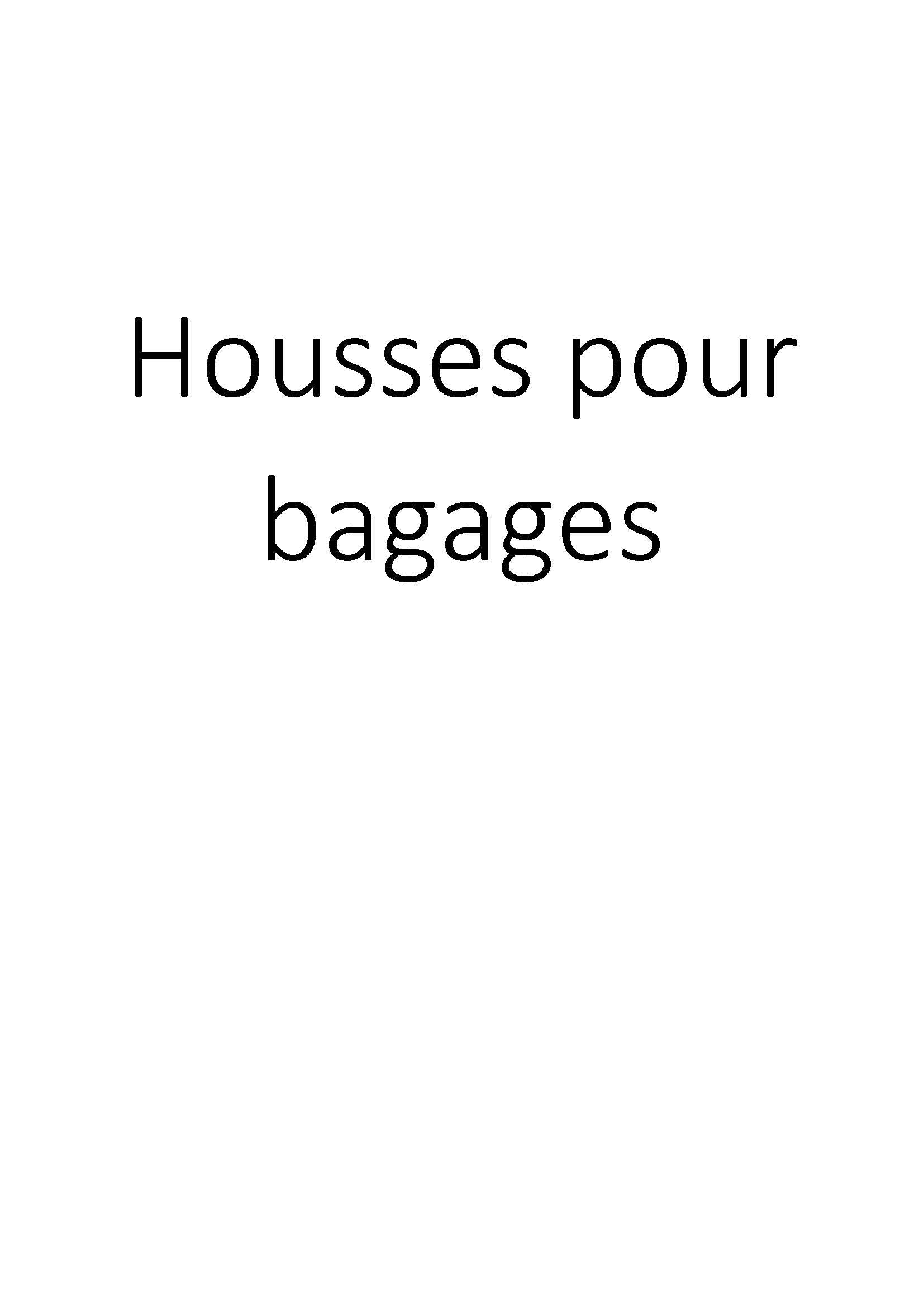 Housses pour bagages clicktofournisseur.com