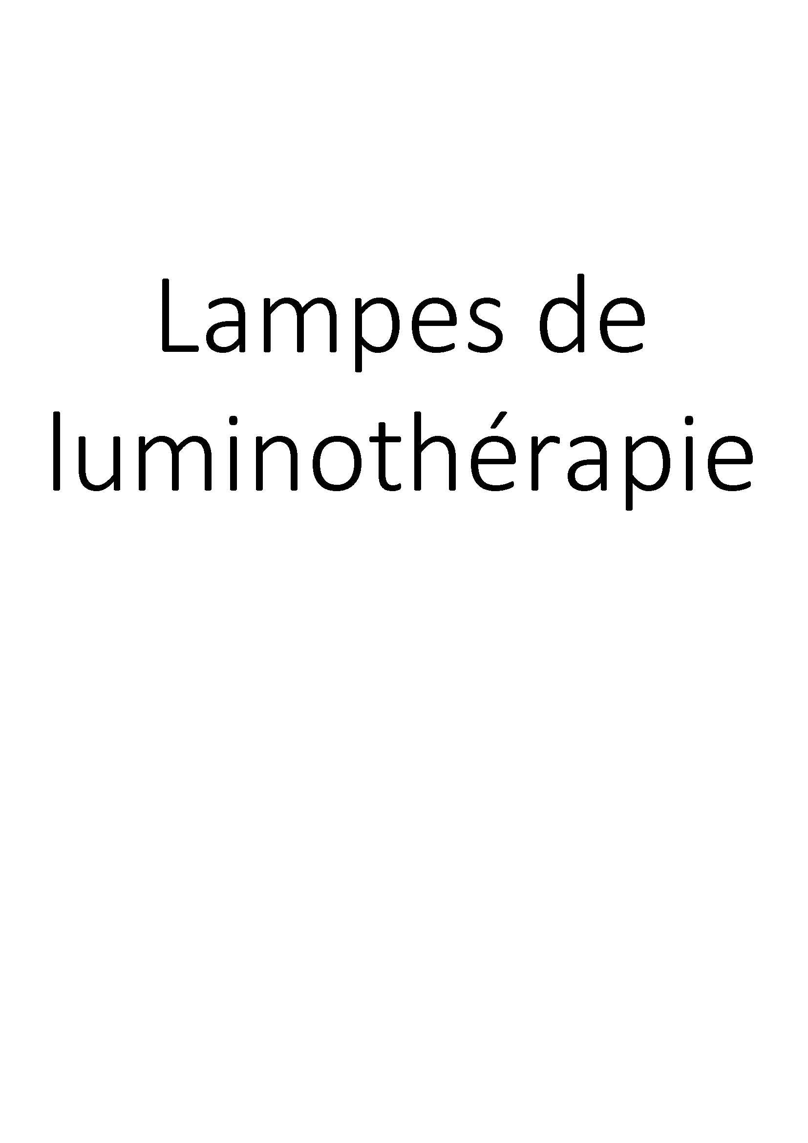 Lampes de luminothérapie clicktofournisseur.com