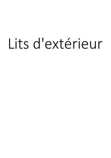 Lits d'extérieur clicktofournisseur.com