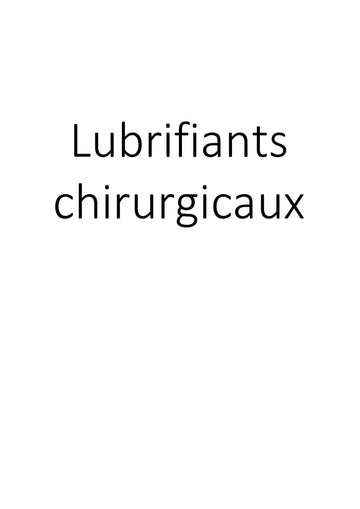 Lubrifiants chirurgicaux clicktofournisseur.com