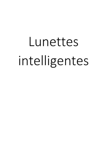 Lunettes intelligentes clicktofournisseur.com