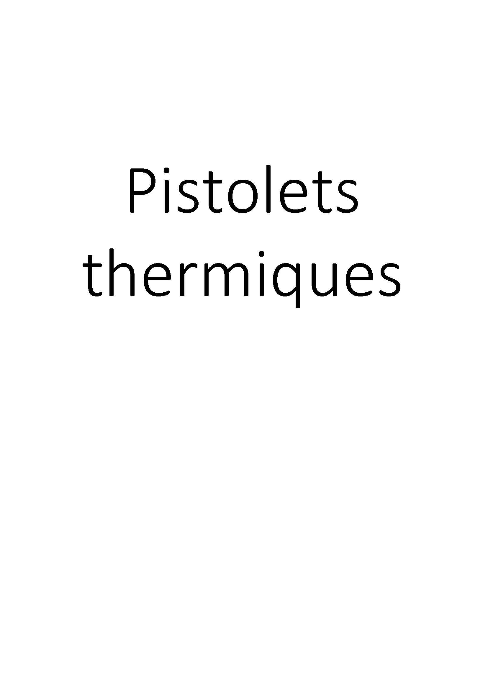 Pistolets thermiques clicktofournisseur.com