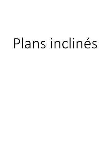 Plans inclinés clicktofournisseur.com