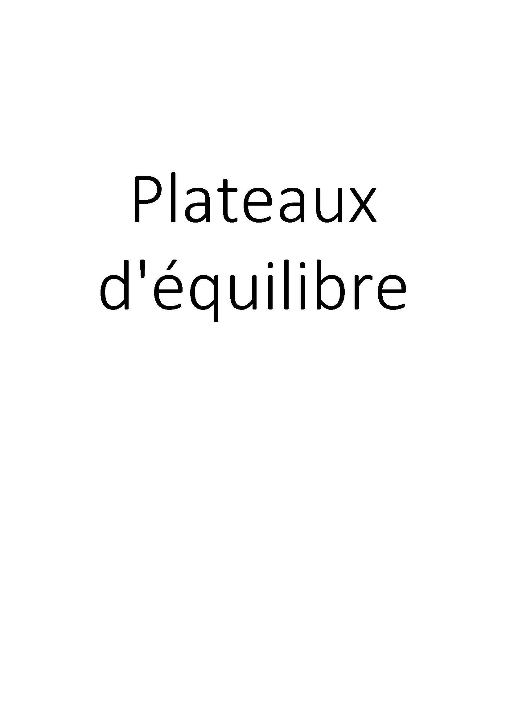 Plateaux d'équilibre clicktofournisseur.com