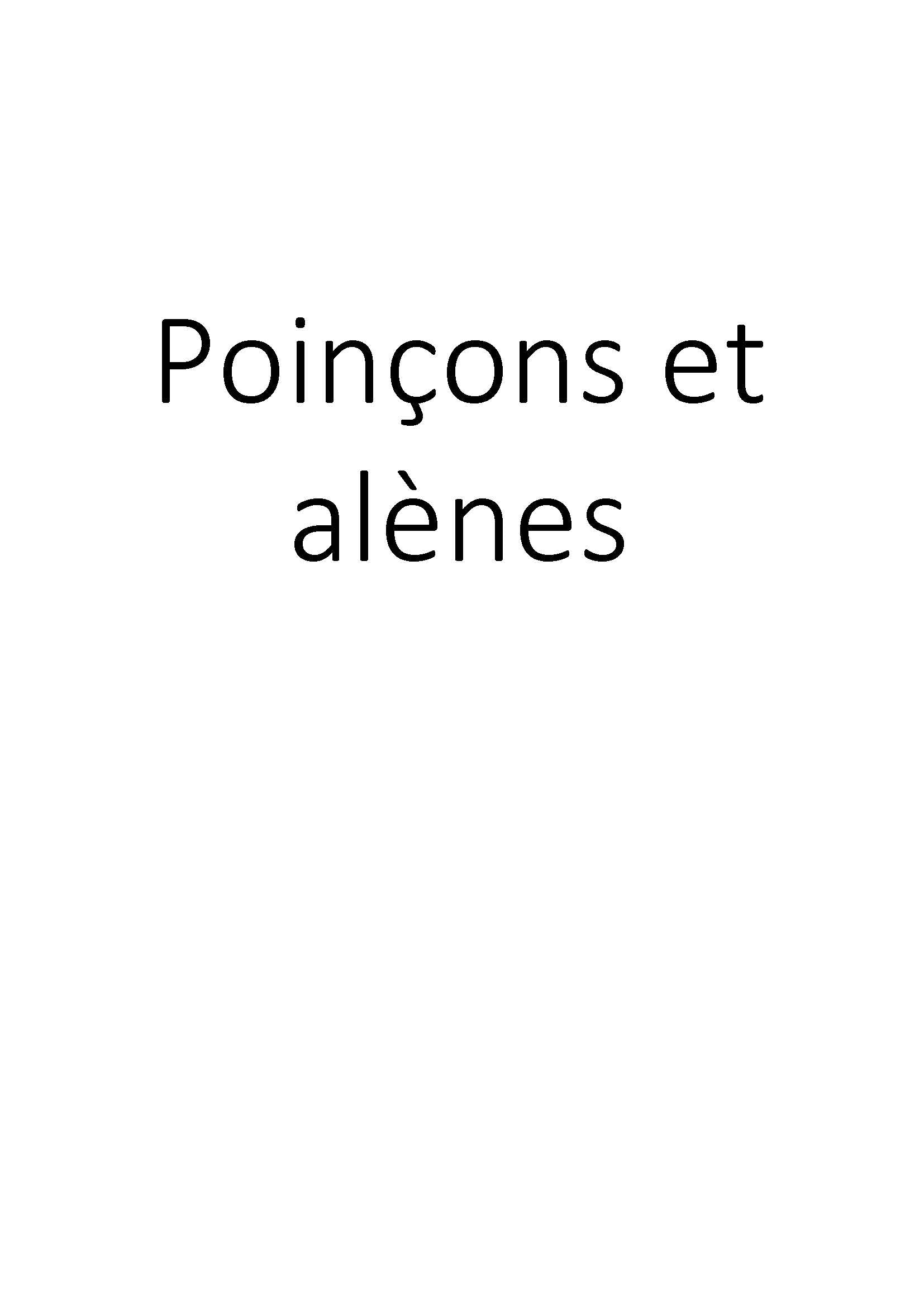 Poinçons et alènes clicktofournisseur.com