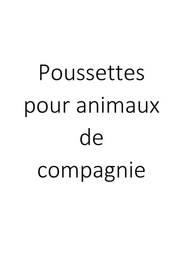 Poussettes pour animaux de compagnie clicktofournisseur.com
