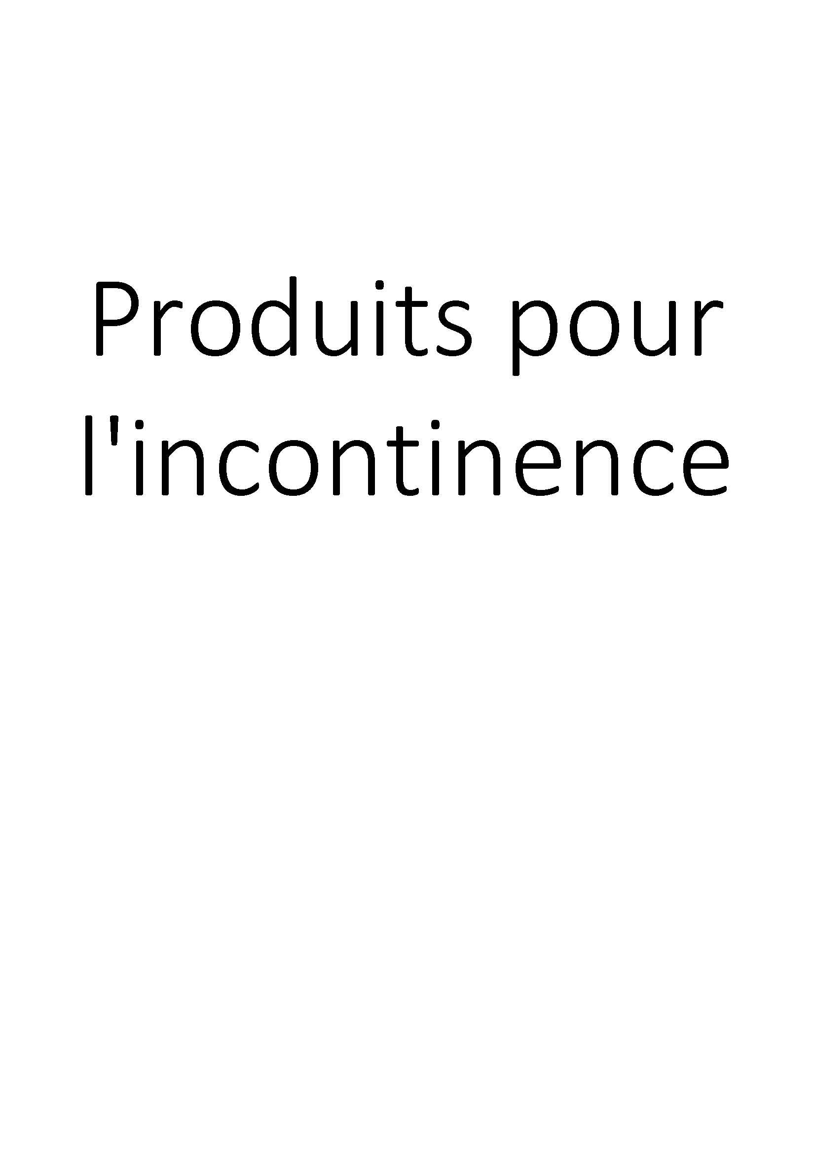 Produits pour l'incontinence clicktofournisseur.com