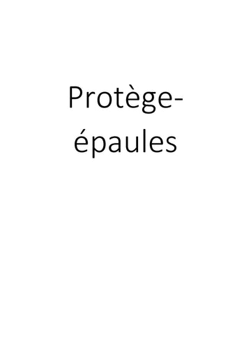 Protège-épaules clicktofournisseur.com