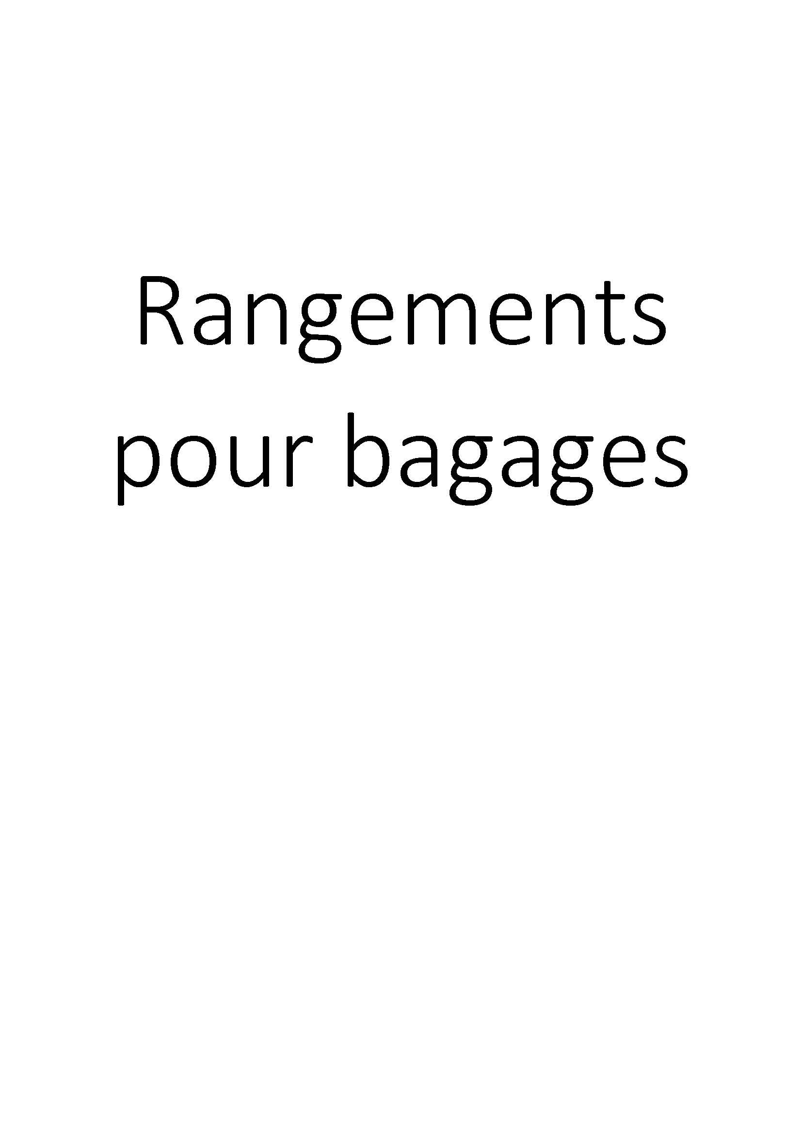Rangements pour bagages clicktofournisseur.com