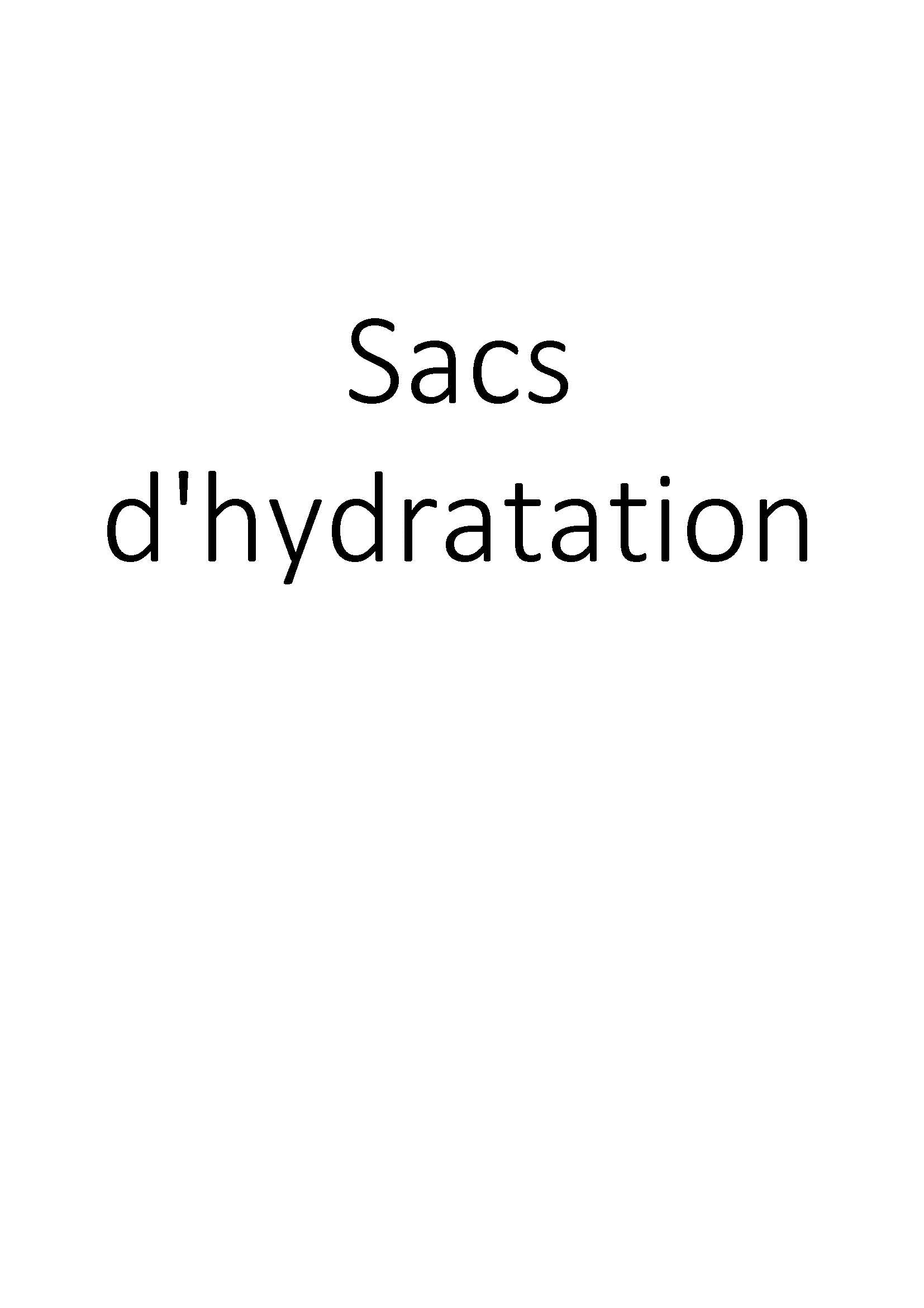 Sacs d'hydratation clicktofournisseur.com
