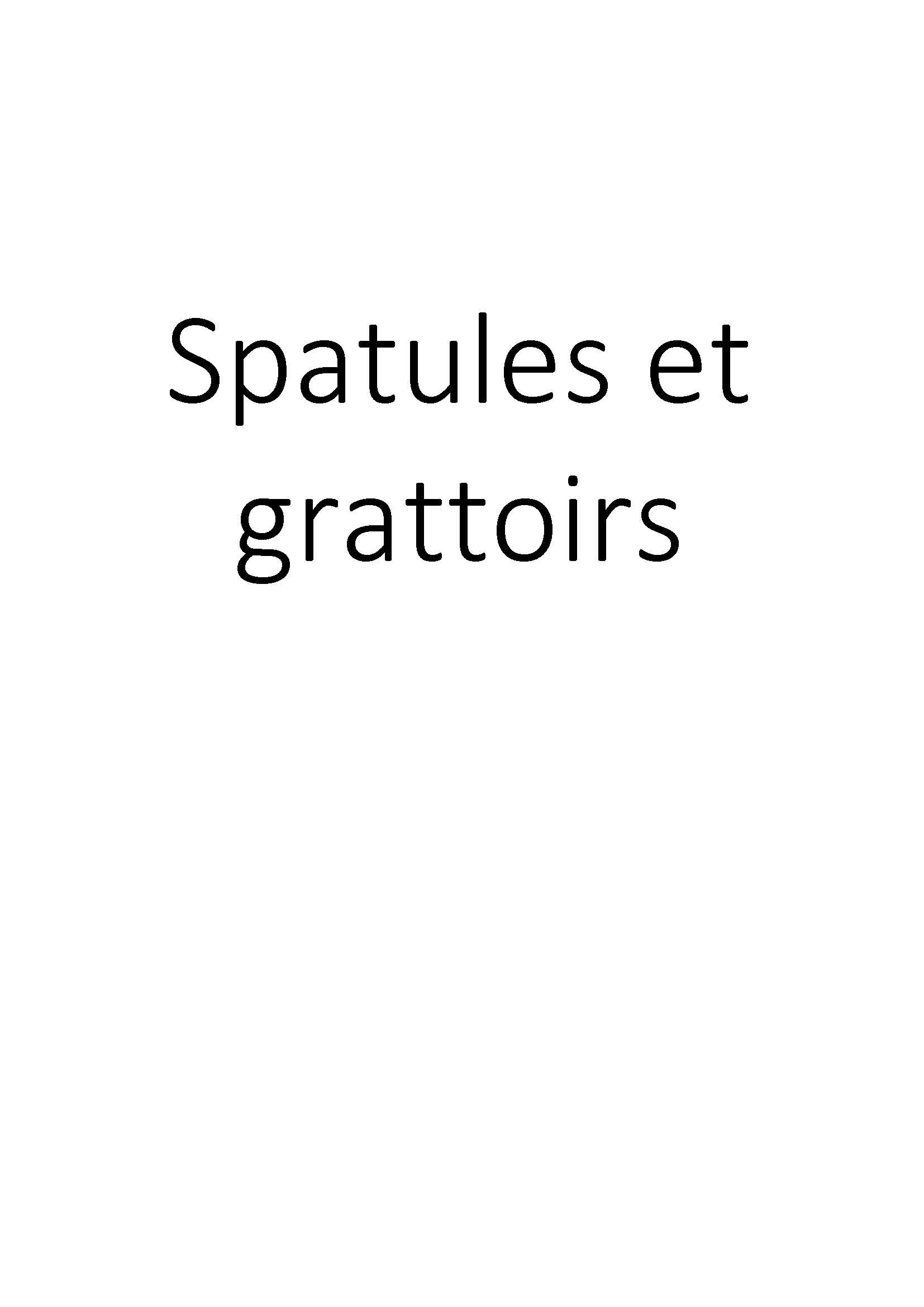 Spatules et grattoirs clicktofournisseur.com