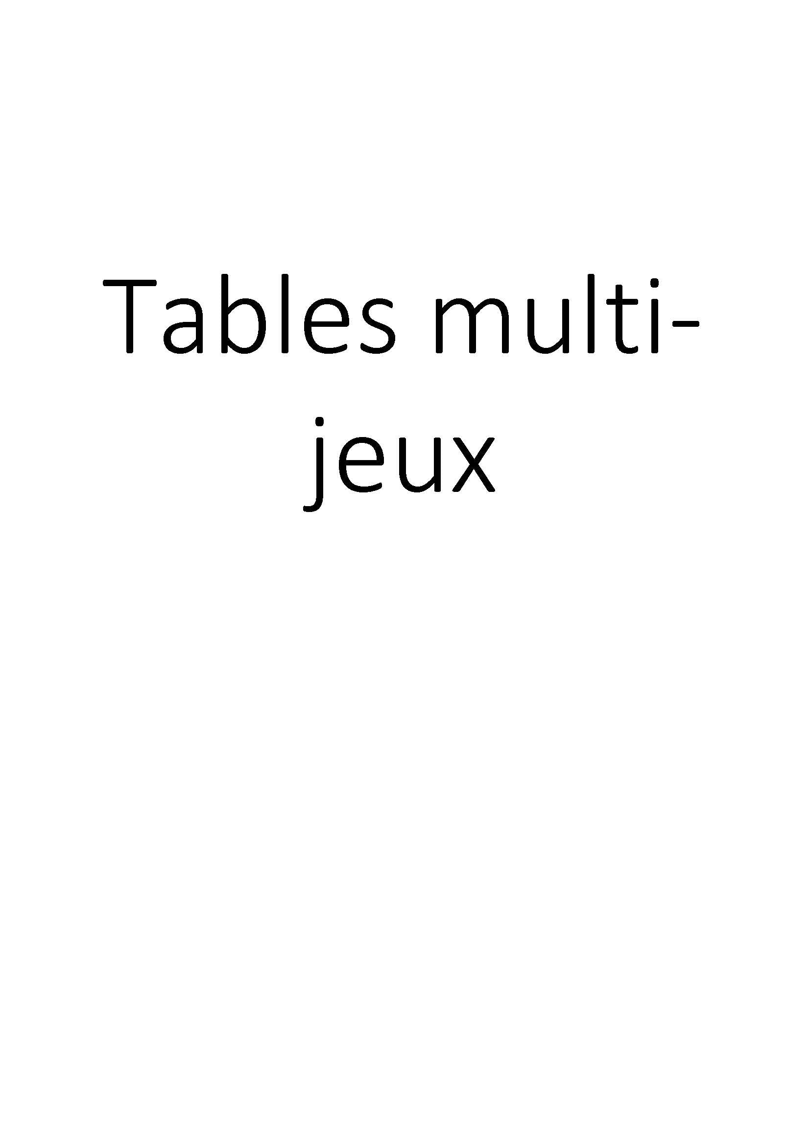 Tables multi-jeux clicktofournisseur.com