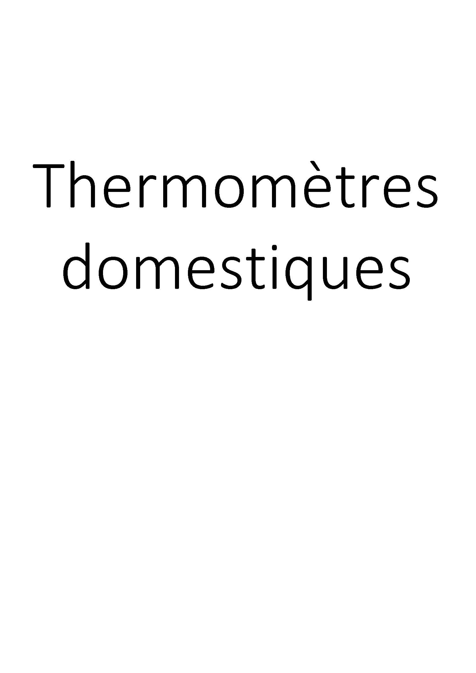 Thermomètres domestiques clicktofournisseur.com