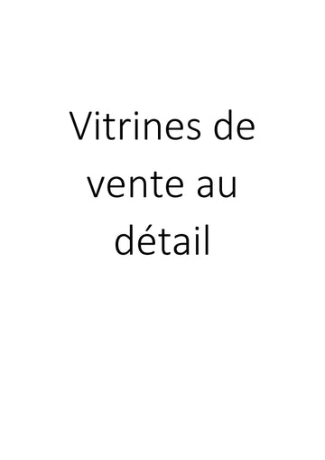 Vitrines de vente au détail clicktofournisseur.com