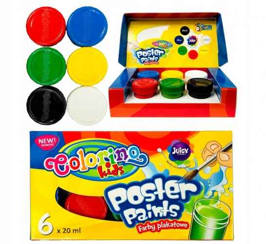 Colorino Kids Poster paints 6 colours 20 ml
