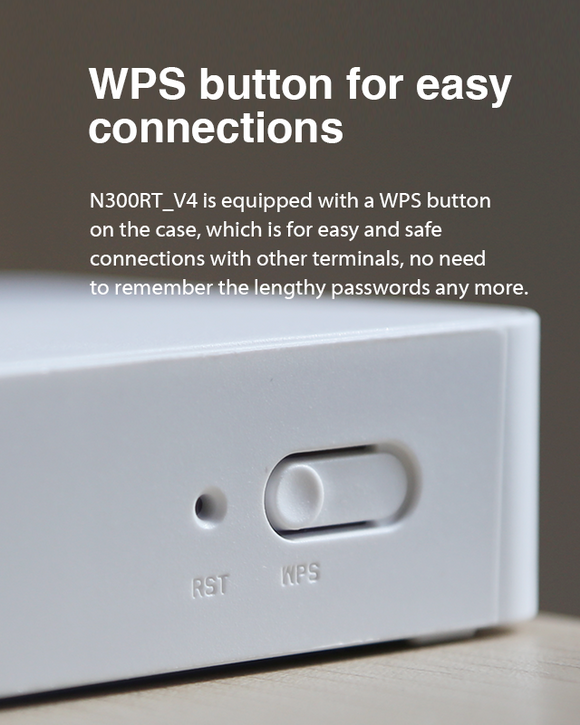 Routeur sans fil totolink n300rt v4 fast ethernet monobande 24 ghz blanc