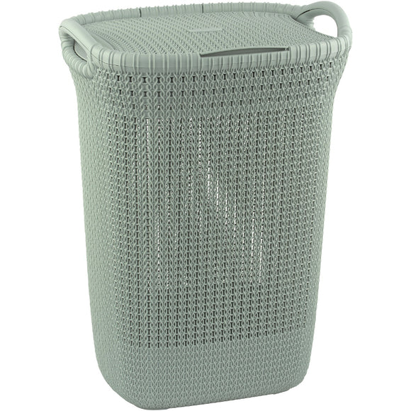 Panier à linge curver knit 3253923676037 57 l rectangulaire tricot bleu