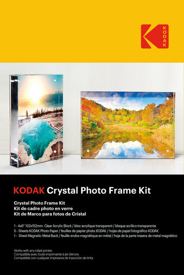 Kit de cadre photo kodak crystal 5 feuilles
