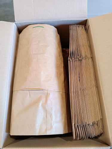 Sacs en papier compostables Ecost pour bacs organiques, 1 pli, résistants aux déchirures et à l'humidité