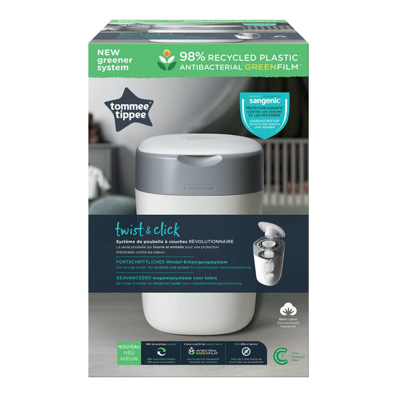 Conteneur à couches TOMEE TIPPEE Sangenic Twist&Click, coton blanc, 85100102