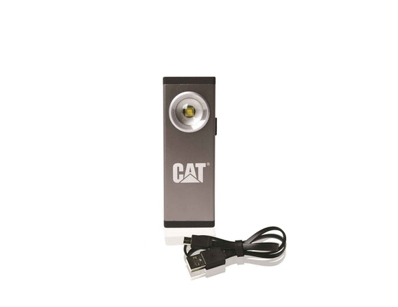 LAMPE DE POCHE ALUMINIUM RECHARGEABLE CATERPILLAR 200 LUMENS
