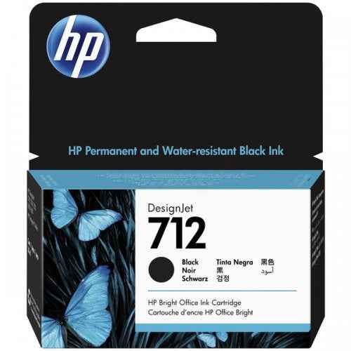 HP 712 38-ml Black DesignJet Ink Cartridge