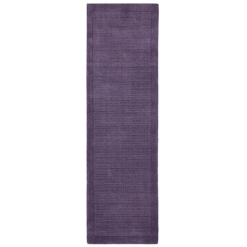 Tapis de couloir uni pure laine candy violet