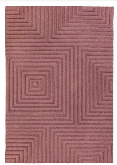 Tapis de salon design pure laine castela