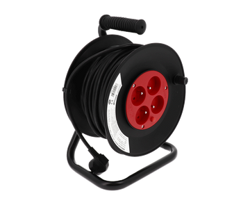 Enrouleur 4 prises - câble vinyl 25 m