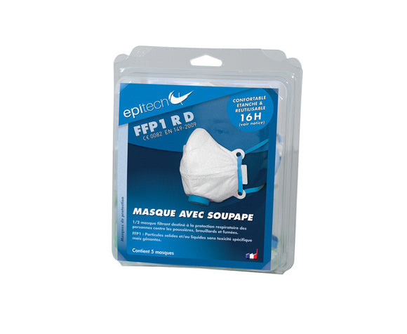 Blister de 5 masques de protection ffp1 rd