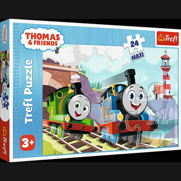 Puzzle - "24 Maxi" - Thomas et Percy sur les rails Trefl 14354