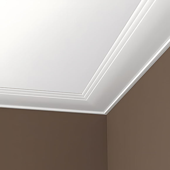 Corniche 150135 Profhome Moulure décorative design moderne blanc 2 m